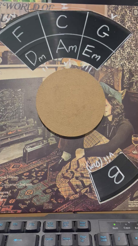 Circle of Fifths on Vinyl Record